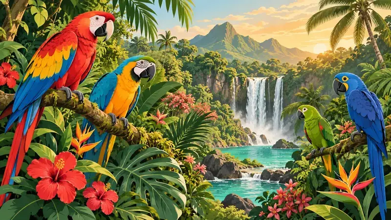 Ilustración de Loro Parque